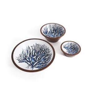 Juego de cuencos, cuenco de madera de Acacia, pegatina, esmalte impreso, diseño moderno, cuenco para servir y frutero para utensilios de cocina - Product Image 4