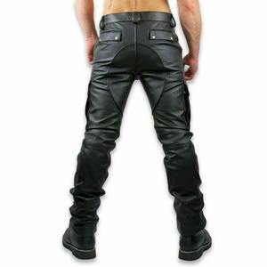 Pantalon en cuir pour moto homme 2026 OEM, coupe-vent, grande taille, anti-UV, séchage rapide, pour usage quotidien, vente en gros directe usine - Product Image 3