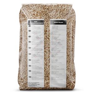 Granulés de bois 2024, sciure de bois, Pologne |   Sacs de 15 kg |   Usine de granulés de bois pour système de chauffage, humidité 6,4 %, densité 7 - Product Image 2