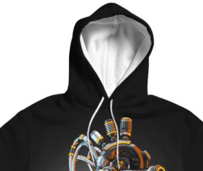 Sweat à capuche en polaire léger de haute qualité pour homme, coupe classique, hiver, polyester/coton, sublimation, uni, teinture unie, respirant - Product Image 4