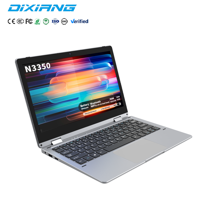 Hot Sale OEM 11.6 Inch 1366*768 Yoga 360 Degree Touch Screen 8GB Ram Laptops N3350 8GB Brand New Quad Core Laptops for Cheap