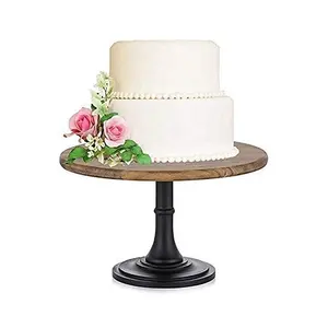 Wooden Tall Foot Cake Plate European Wedding Party Shooting Photos Solid Wood Tray Dessert Cake Rack