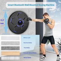 Machine de boxe intelligente musicale Bluetooth pour l'entraînement à domicile, cible d'entraînement de boxe murale électronique à LED