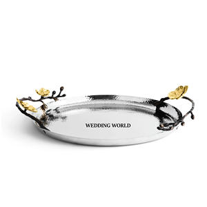 Plateau à chocolat en métal rectangulaire nouveauté plateau à chocolat fait à la main brillant poli nouveau plateau à chocolat - Product Image 3