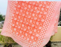 Sarong en coton fait main par des artisans, imprimé floral, 100% coton pur, respectueux de l'environnement, paréo de plage pour femmes, pour la mode estivale, 1 pièce