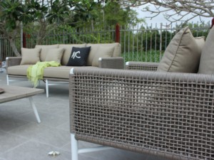 Juego de sofá de sala de estar de ocio al aire libre de estilo moderno, juego de mimbre de aluminio para muebles de jardín o patio, RASF-225 - Product Image 4