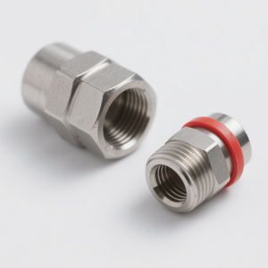 Service d'usinage CNC personnalisé de haute qualité 1/2 InchMale Plug Straight Clamp RF Connector Fabrication de précision - Product Image 4