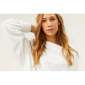 Maglione Hacci Casual da Donna Free People, Traspirante, Bianco, Taglia Grande, con Stampa Floreale Frontale, per Autunno e Inverno - Product Image 2