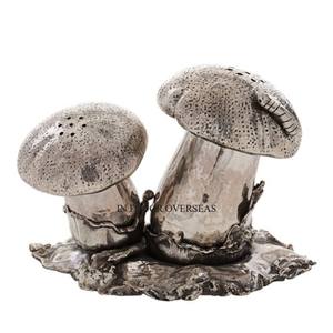 Meilleure qualité en aluminium coulé champignons Designer couleur argent fini sel et poivre maison & hôtel Table à manger pièce maîtresse - Product Image 1