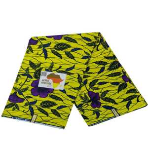 Nueva llegada, tela africana auténtica Ankara de primera calidad, 100 % seda, 6 yardas, con estampado digital. - Product Image 2