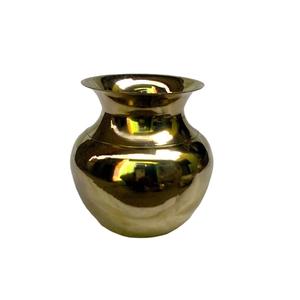 Lota ทองเหลืองมล. คุณภาพสูงเคลือบเงาสีทองสำหรับวัดและโบสถ์สำหรับงานเฉลิมฉลองเทศกาลดิวาลี - Product Image 1