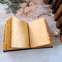 Nouveau carnet de croquis vintage fait main à couverture rigide en papier, avec impression UV et bords festonnés, motif Arbre de Vie Celtique, Grimoire
