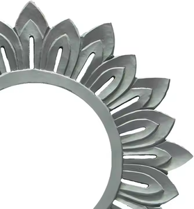 กระจกตกแต่งผนังรูปดอกไม้ทำด้วยมือทำจากไม้สำหรับห้องนั่งเล่นและห้องแต่งตัวโดยอุตสาหกรรม azora - Product Image 4