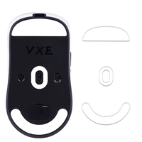 Autocollant de pied en téflon antidérapant et anti-graisse pour souris Dragonfly R1 d'occasion, avec tampon d'alcool, noir, installation facile