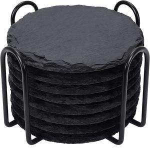 New Arrival Round Shaped Black Stone <b>Marble</b> <b>Coaster</b> Set Of 4 Pcs For Kitchen Tea Coffee Cup Table Top Decorative <b>Coaster</b> - Product Image 1