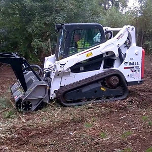 Venta al por mayor BOBCATT T870 Minicargador Kubota Motor Mulcher Accesorio Rodamientos de servicio pesado Land Clearing Brush Cutter 200 Ton - Product Image 6