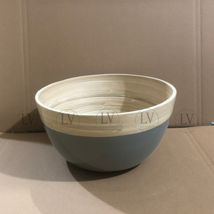 Bol à salade en bambou naturel fait à la main, écologique, best-seller, vaisselle de cuisine, vente en gros depuis l'usine du Vietnam - Product Image 2