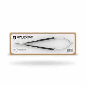 Micro Tijeras de Acero Inoxidable para Microcirugía Oftálmica con Revestimiento Negro, Mango de Resorte, Tijeras Quirúrgicas - Product Image 5