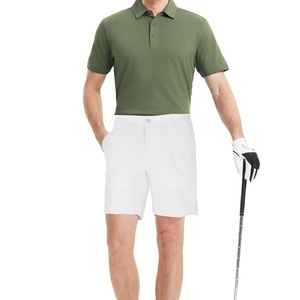 Polos de algodón 100% de manga corta personalizados para hombre, camisetas de polo de tela cómodas con logotipo serigrafiado Vintage para hombre - Product Image 3