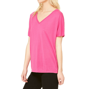 Camisetas de Manga Corta con Cuello en V para Mujer, de Primera Calidad, Casuales, Ecológicas, 100% Algodón, Tejido Sólido, para Verano - Product Image 6