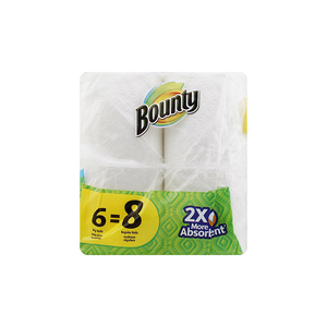 Toallas de Papel de Pulpa de Madera Virgen Blanca Bounty Select-A-Size, 6 Rollos Dobles y 10 Rollos Triples de Papel Higiénico de Pulpa para Baño - Product Image 2