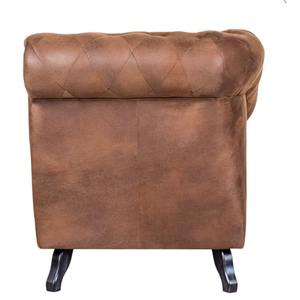 Sofá Esquinero de 3 Plazas Marrón, Cuero Genuino, Diseño Moderno y Lujoso, Inflable, Reclinable y Ajustable - Product Image 3