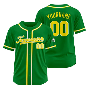 Jersey de béisbol con botón completo completamente sublimado, uniformes de equipo deportivo, camisetas de béisbol y softbol - Product Image 3