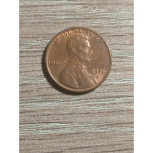 Pièce de collection culturelle en argent de 1976, type Lincoln Penny, avec erreur unique 'sans pont nasal et nœud de cravate' - Product Image 2