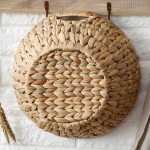 <b>Small</b> round <b>basket</b> low cost natural water hyacinth <b>baskets</b> woven containers for home storage - Product Image 4