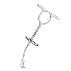 Retractor Kocher Langenbeck, Instrumentos dentales y quirúrgicos de 22cm, instrumentos de acero inoxidable fabricados con AISI 420 - Product Image 4