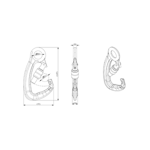 YIH020S Mousqueton à vis en alliage d'acier à haute résistance pour l'industrie générale - Product Image 4