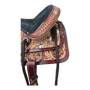 Venta al por mayor de monturas de carreras hechas a mano de cuero genuino de calidad superior monturas de caballos occidentales a granel Rodeo Cowboy Tack Factory - Product Image 4