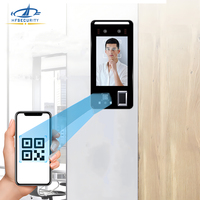 HFSecurity FR05, dispositivos de asistencia de grabación de tiempo, máquina de lector de tarjetas de reconocimiento facial biométrico QR con cámara Dual para empleados
