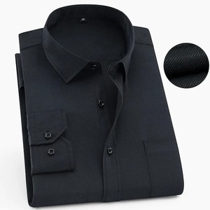 Camisas de Satén Personalizables para Hombre, Estilo Casual de Negocios, Manga Larga, Transpirables, Teñidas con Hilo, a Cuadros, Ecológicas, de Secado Rápido - Product Image 5
