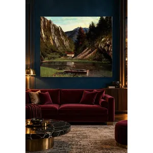 Impression sur toile de la maison Gustave Courbet sur les rives du Doubs - Product Image 5