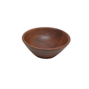 Nouveau bol de service de nourriture de forme ronde en bois décoratif fini naturel pour la Table à manger de cuisine bols de service de nourriture et de collations - Product Image 1