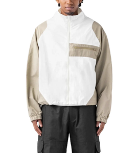 Chaqueta cortavientos informal de poliéster para hombre, cortavientos con estampado de logotipo personalizado para uniforme de equipo de empresa deportiva Unisex - Product Image 3