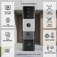 Solution d'interphone intelligent Hiwink, système d'interphone IP pour villa, panneau de sonnette vidéo 2K compatible ONVIF avec reconnaissance faciale, application Tuya, surveillance