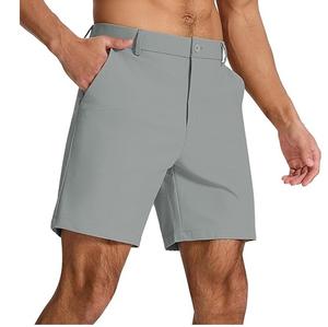 Venta al por mayor personalizado hombres Golf híbrido vestido Chino pantalones cortos Casual Chino estiramiento frente plano ligero de secado rápido con bolsillos - Product Image 1