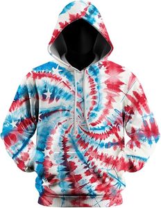 Alta calidad al por mayor deporte 100% personalizado creativo manga completa sudaderas con capucha águila sudadera Tie Dye gráfico sudaderas con capucha pulóver - Product Image 1