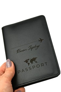 Personnalisé Vintage Style Long En Cuir Véritable Hommes Passeport Titulaire Haute Qualité Garçons D'honneur Voyage Portefeuille PTH-0048 - Product Image 5