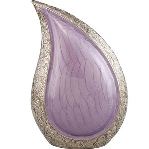 โกศเผาศพอลูมิเนียมสีชมพูทำด้วยมือรูปผีเสื้อสลักเป็นของที่ระลึกสำหรับเถ้ากระดูกของผู้ใหญ่ - Product Image 4