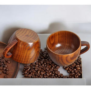 Top vente nouveauté tasses en bois pour les amateurs de thé et de café Unique fêtes de mariage cadeaux décoration taille personnalisée bois poli - Product Image 4