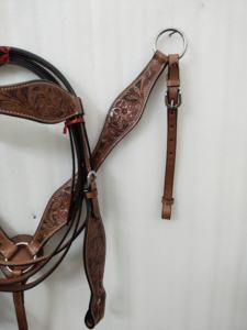 Haute qualité équitation équestre cuir Western Headstall & Breastplate disponible pour l'exportation mondiale de l'Inde .. - Product Image 4