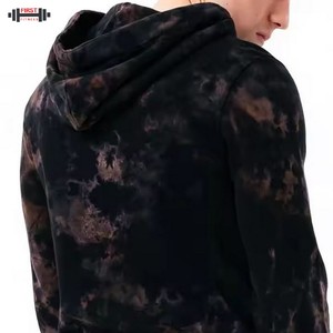 Diseña tu propio logotipo Chándal de lavado ácido de invierno para hombre en color sólido Chándal deportivo de lana de algodón 100% completamente personalizado - Product Image 5