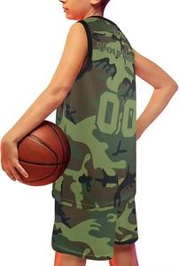 Uniformes de basket-ball réversibles pour jeunes, faible MOQ, maillots d'équipe personnalisés, vente en gros, vêtements de sport d'entraînement, uniforme de basket-ball - Product Image 3
