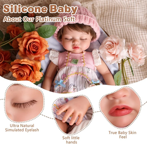 Muñecas Reborn Babeside <span class=keywords><strong>Nancy</strong></span> de 12 Pulgadas de Silicona Suave Completa para Niñas, Escena Realista de Bebé Durmiendo - Product Image 2