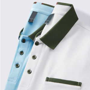 Uniforme de trabajo personalizado de alta calidad en blanco liso algodón poliéster deportes hombres negocios empleado Golf Polo con logotipo bordado - Product Image 2