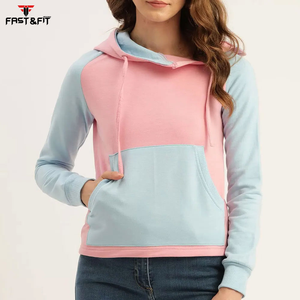 Vente chaude pas cher prix nouveaux sweats à capuche respirants à la mode pour femme nouveau Style coton vêtements actifs plaine sweats à capuche décontractés - Product Image 4
