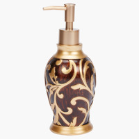 Fabricant Exportateurs Distributeur de Savon Liquide Laiton Antique Traditionnel Gravé Conception Savon Liquide Bataille à Bon Marché
